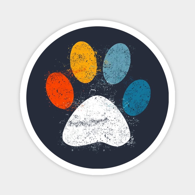 Vintage Dog T-Shirt Puppy Dog Paw Print Dog Love Pet Paw Vintage Dog T-Shirt Puppy Dog Paw Print Dog Love Pet Paw