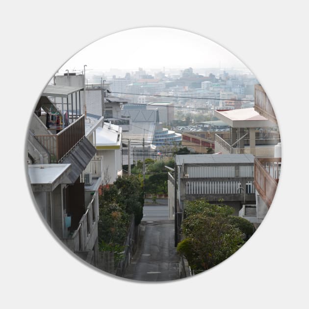 Okinawan Neighborhood Pin by AflipnCookie