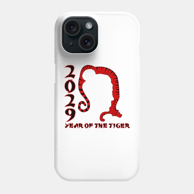 2029 Year of The Tiger Phone Case by traditionation