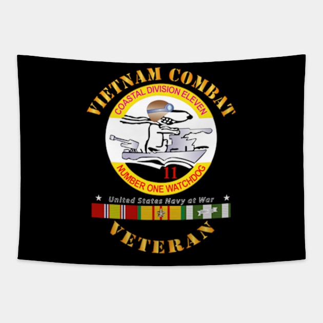 Vietnam Cbt Vet - Coastal Div 11 - Number 1 Watchdog w SVC Tapestry by twix123844