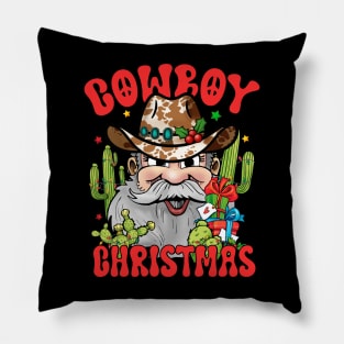 Cowboy Christmas Pillow