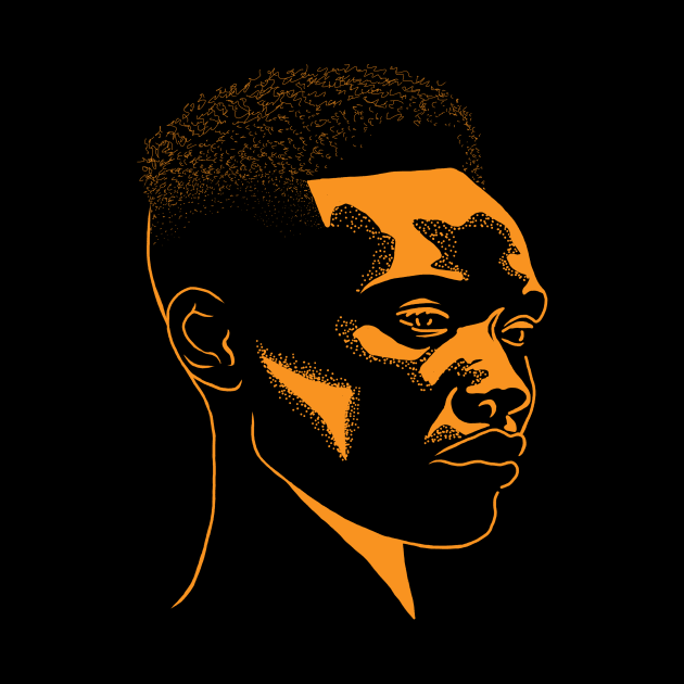 African Man Portrait, Afro Black Pride by dukito