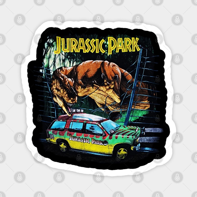 Jurassic Park - Explorer - Dinosaur Magnet by nicklower
