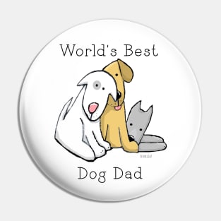 World's Best Dog Dad Pin