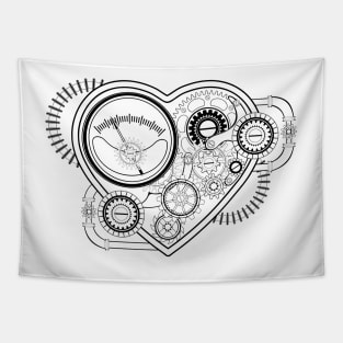 Contour Mechanical Heart Tapestry