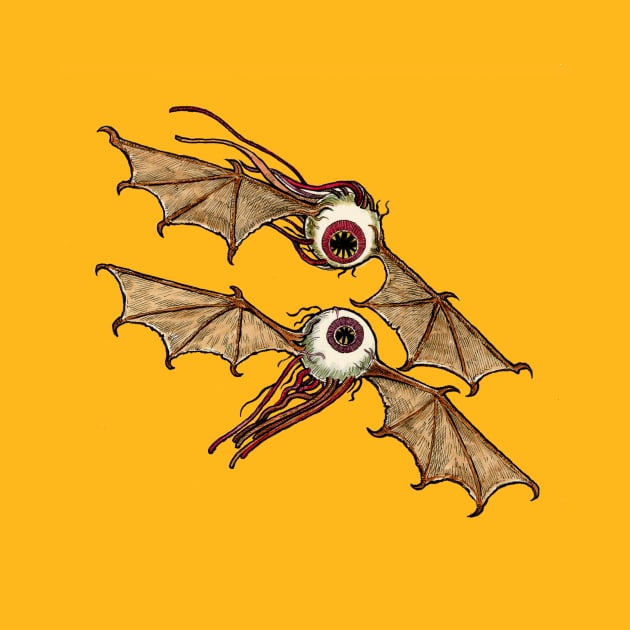 TWO FLYING EYEBALLS by Armadillo Hat