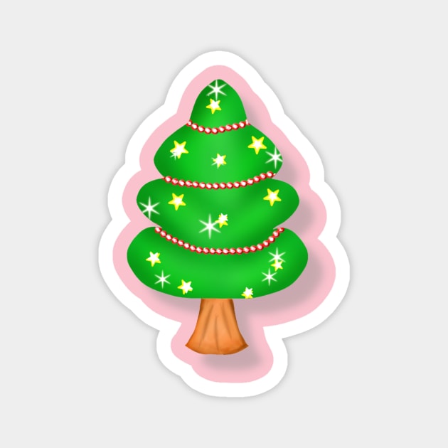 Chritmas tree Magnet by Twinnie5