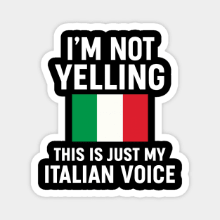 I'm Not Yelling This Is Just My Italian Voice Magnet