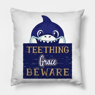 Grace - Funny Kids Shark - Personalized Gift Idea - Bambini Pillow