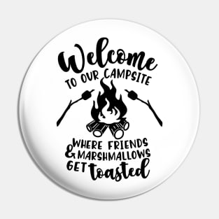 Welcome to our Campsite - Camping Pin