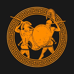 Old greek amphora warriors T-Shirt