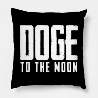 Doge to the Moon Pillow