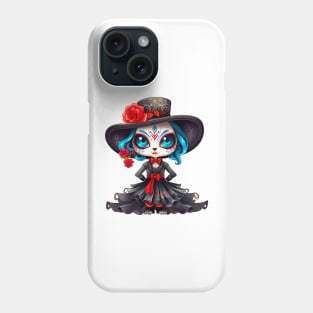 Dia de los Muertos Cat #10 Phone Case