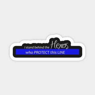 Support the Police, Thin Blue Police Gifts Magnet