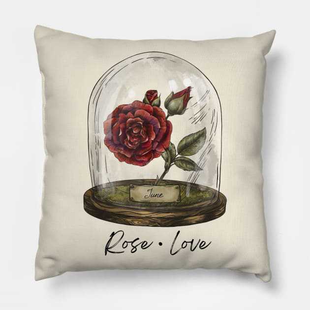 plant parents rose mothers day gift Pillow by ISFdraw