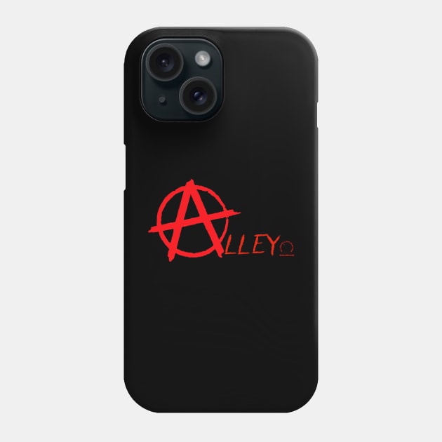 BlueCollarWriter Anarchy logo Phone Case by BlueCollarWriter