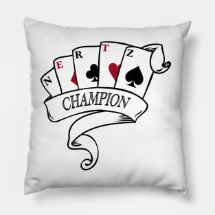 NERTZ Champion Card Game Scroll Shirt Pillow