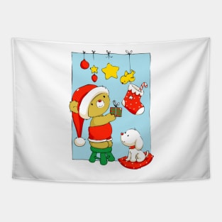 Christmas Bear Tapestry