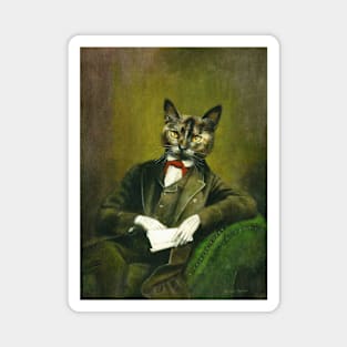 Distinguished Cat Gentleman Magnet