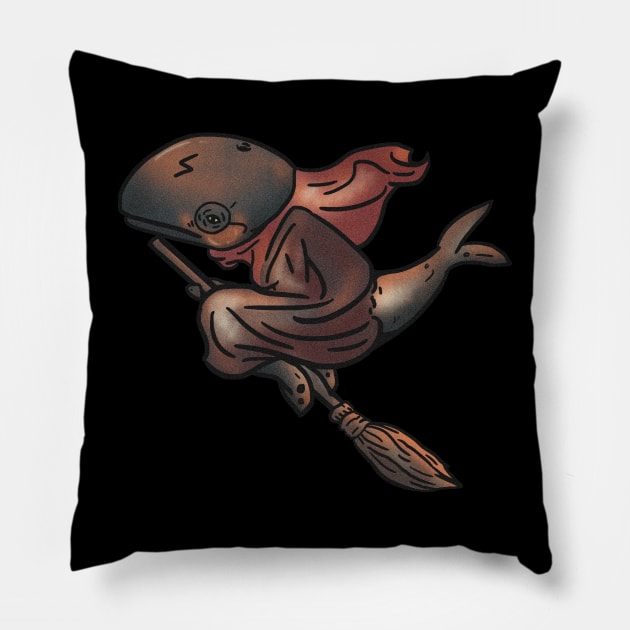 Wizard broom Pillow by Translucia