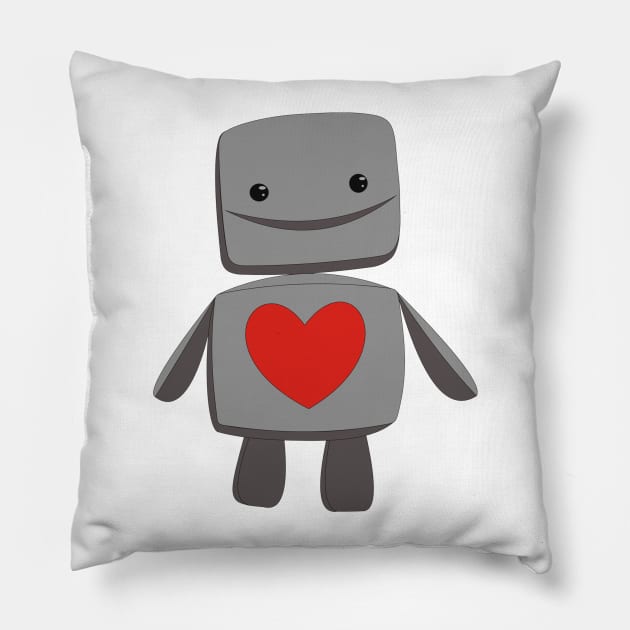 Robot love Pillow by puppaluppa