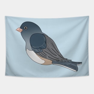 Cute Dark Eyed Junco Graphic Bird Tapestry