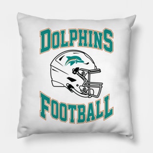 Miami Dolphins Football Team Pillow