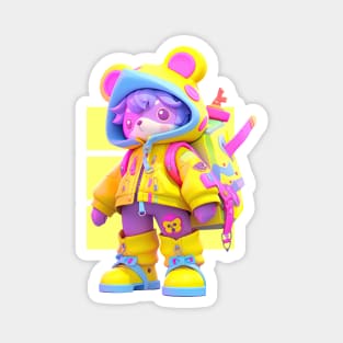 AKBLM - TECHWARD DECORA STYLE KUMA | KAWAII ANIME MASCOT Magnet