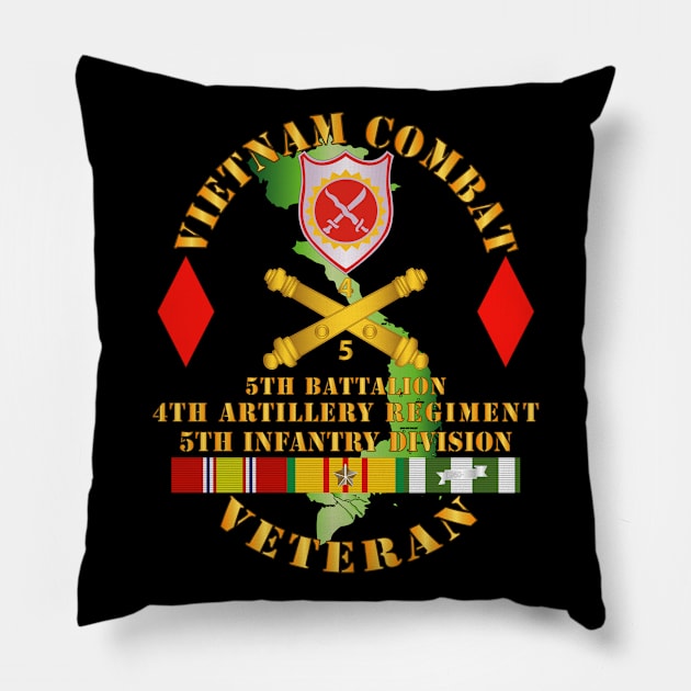 Vietnam Combat Vet - 5th Bn 4th Artillery - 5th Inf Div Pillow by twix123844