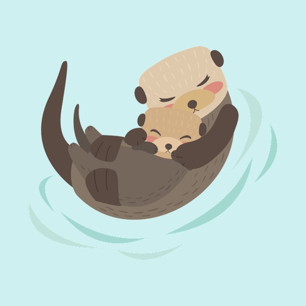 Mother Love - Otters by TossedSweetTees