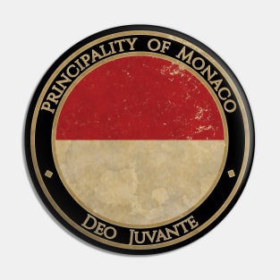 Vintage Principality of Monaco Europe European EU Flag Pin