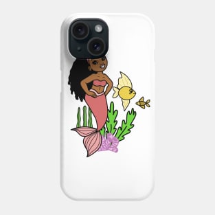 Cute Afro Mermaid Melanin Girl Phone Case