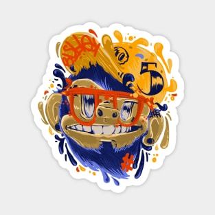 Splash monkey Magnet