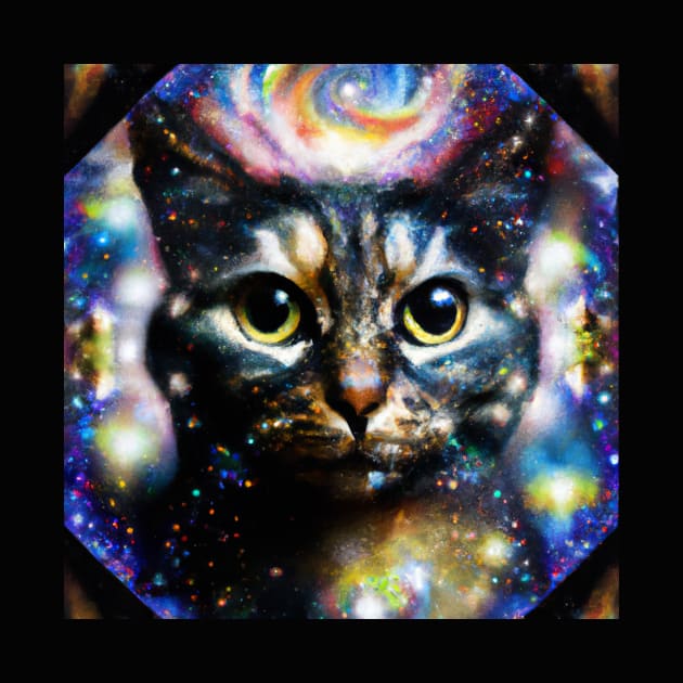 Galaxy Cat is at the Center of the Universe by Star Scrunch