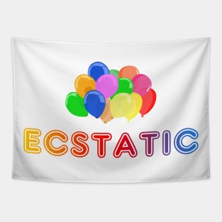 Ecstatic Colourful Ballons Tapestry