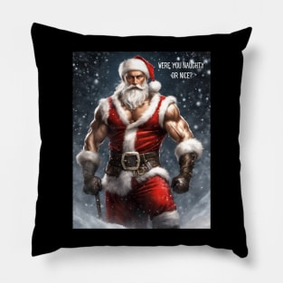 Were you naughty or nice? Pillow