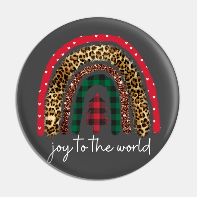 Joy to the World White Pin by West 5th Studio