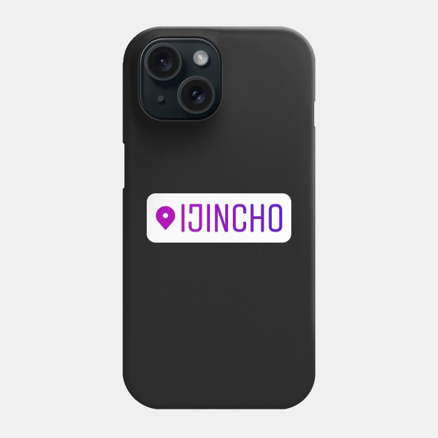 Ijincho Instagram Location Tag Phone Case by RenataCacaoPhotography