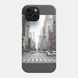 Black and white street design Phone Case