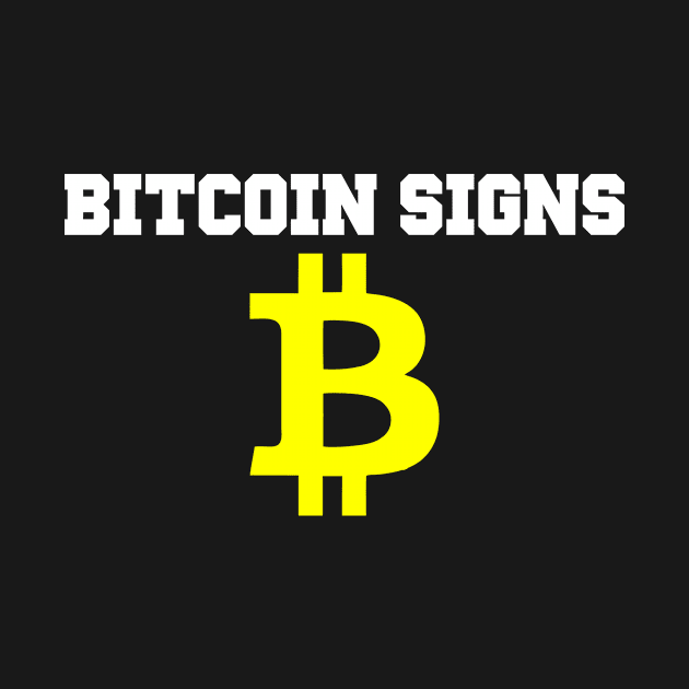 BITCOIN SIGNS by Lin Watchorn 