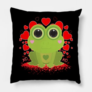 Valentine's Day Frog Pillow