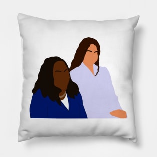 Kentanji Brown Jackson and Her Daughter Drawing Pillow