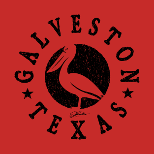 Galveston, Texas Pelican T-Shirt