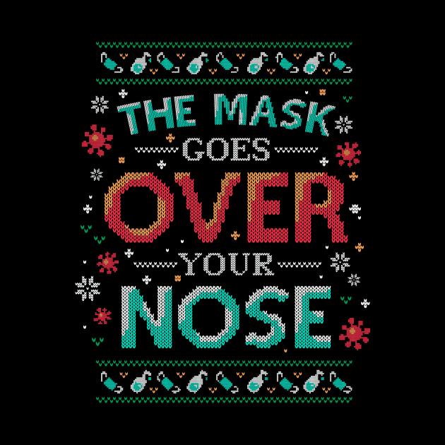 Mask Over Nose 2020 Pandemic Christmas by Geekydog