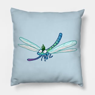 Happy Dragonfly Pillow