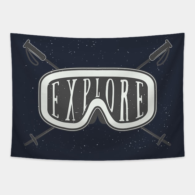 explore typo Tapestry by Mako Design 