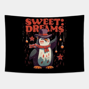 Sweet Dreams Penguin Freddy Halloween Vintage Tapestry