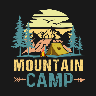 mountain camp - outdoor camping, adventure, hiking , trekking, holiday, vacation T-Shirt