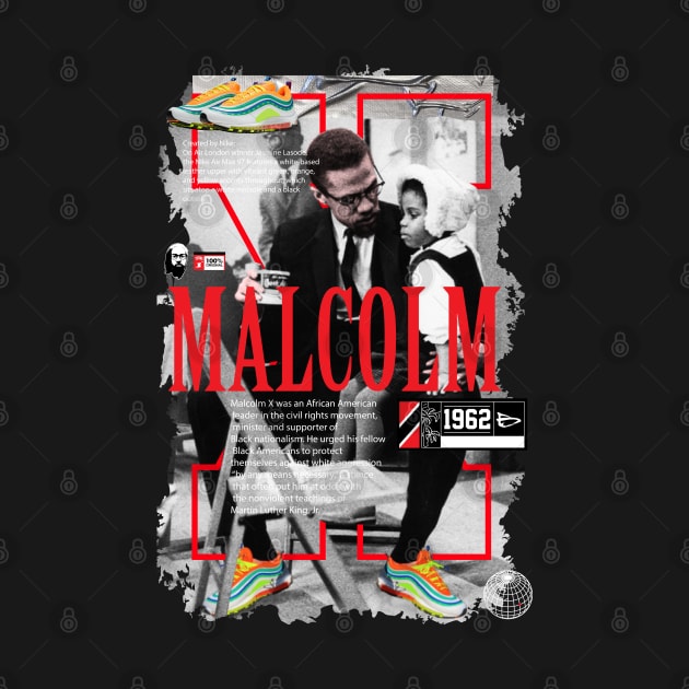 Malcom X Sneaker Head by theofficialdb