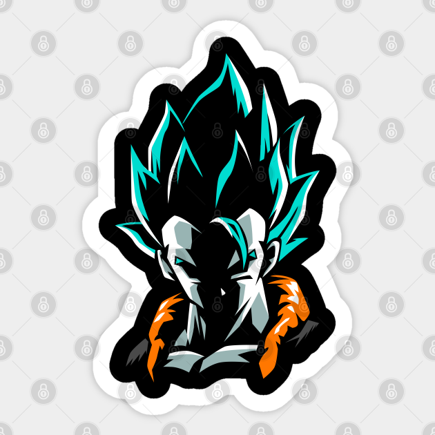 Gogeta Blue Gogeta Sticker Teepublic